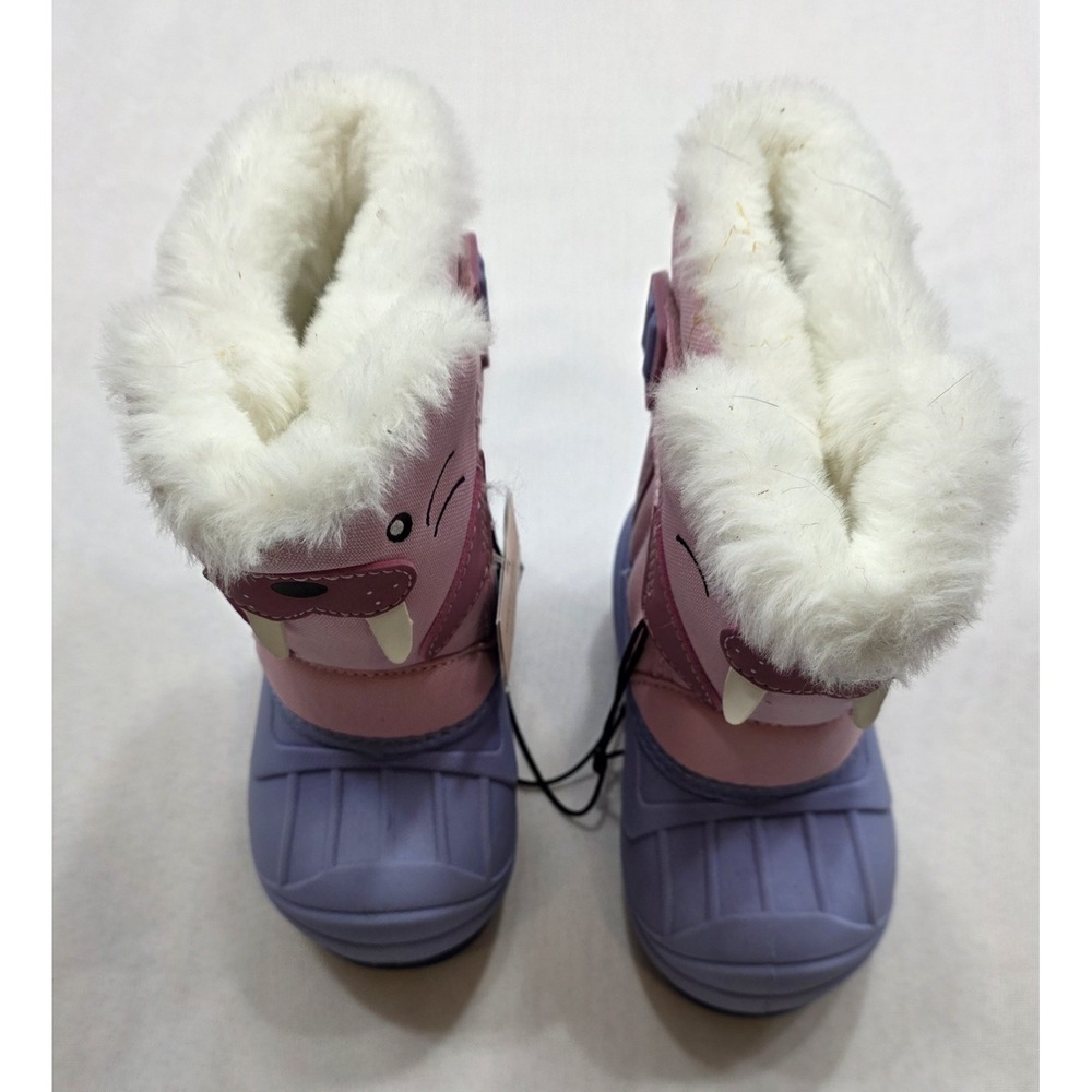 Cat & Jack Girl's Pink & Purple Winter Insulated Boots. New With Tags. Size 6 - Picture 2 of 9